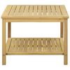 vidaXL Stranska miza Olje naravno 60 x 60 x 45 cm Masiven les akacije