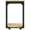 vidaXL Stranska mizica s kolesi sonoma hrast 50x35x55,5 cm inžen. les