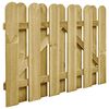vidaXL Vrtna vrata 100 x 75 cm Trdna borovina Zelena