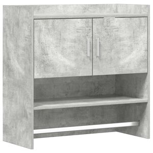 vidaXL Stenska polica Montaža za steno Betonsko siva 80 x 36 x 80 cm