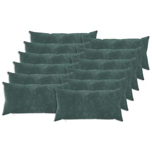 vidaXL Prevleka za blazino 12 pcs HEERLEN Morsko modra 40 x 80 cm
