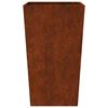 vidaXL Garden Planters 2 kosa 45x45x75 cm Weathering Steel