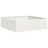 vidaXL Sadilnik Bela 100x100x30 cm Jeklo
