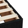 vidaXL Box spring postelja z vzmetnico črn 200x200 cm blago