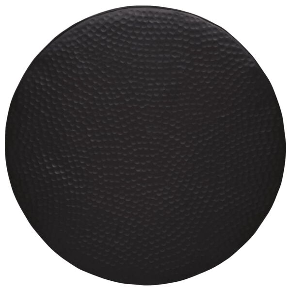 vidaXL Klubska mizica iz kovanega aluminija &Oslash; 50x30 cm črna