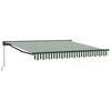 vidaXL Okvir tende Zelena in Bela 300 x 250 cm Poliester s PU premazom