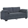 vidaXL Dvosed temno siv 180x77x82 cm žamet