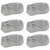 vidaXL Obloge 6 kos Siva 150 x 200 cm 4.68 kg Flis