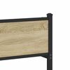 vidaXL Kovinski posteljni okvir brez vzmetnice sonoma hrast 120x200 cm