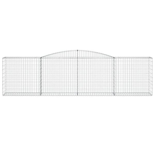 vidaXL Obokane gabion košare 25 kosi 400x50x100/120cm pocinkano železo