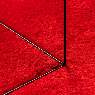 vidaXL Preproga HUARTE kratka vlakna mehka in pralna rdeča 60x110 cm