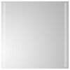 vidaXL LED kopalni&scaron;ko ogledalo Transparentno 60 x 60 cm kaljeno steklo