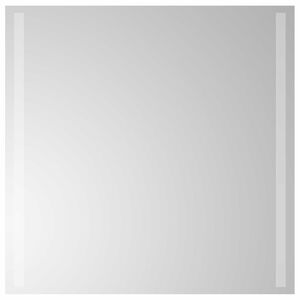 vidaXL LED kopalni&scaron;ko ogledalo Transparentno 60 x 60 cm kaljeno steklo