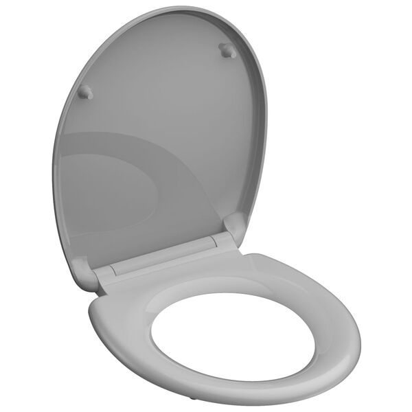 SCH&Uuml;TTE Deska za WC &scaron;koljko z mehkim zapiranjem GREY