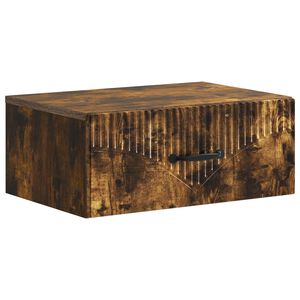 vidaXL Stenski nočni omarici Dimljen hrast 49 x 34,5 x 20 cm