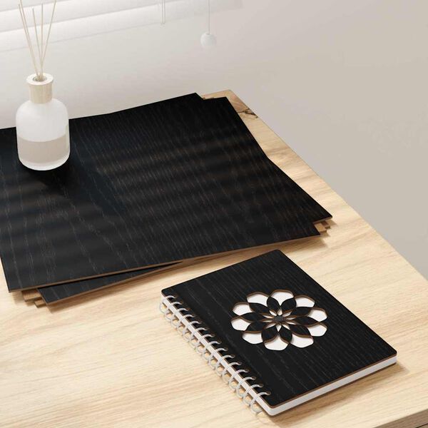 vidaXL Dekorativni paneli 12 pcs Črni hrast 30 x 30 x 0.3 cm