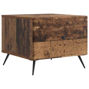 vidaXL Klubska miza s predalom Star les 49 x 50 x 40 cm Inženirski les