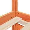 vidaXL Posteljni okvir brez vzmetnice vo&scaron;čeno rjav 90x190 cm borovina