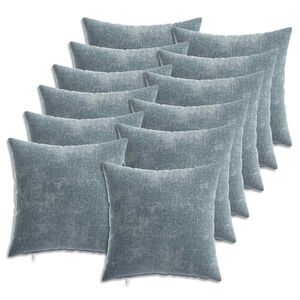 vidaXL Prevleka za blazino 12 kos HEERLEN Svetlo modra 40 x 40 cm