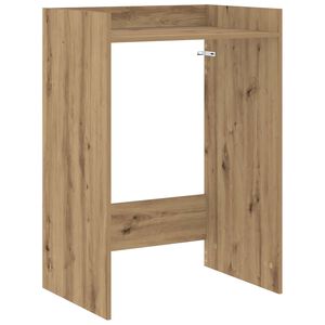 vidaXL Omara za pralni stroj Oreh 67,5 x 48 x 97 cm Inženirski les