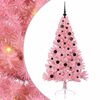 vidaXL Umjetna preddekorirana božićna jelka Roza 150 cm PVC