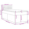 vidaXL Box spring postelja z vzmetnico temno siva 90x190 cm blago