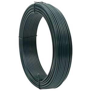 vidaXL Odtisna žica Zelena 33 m PVC