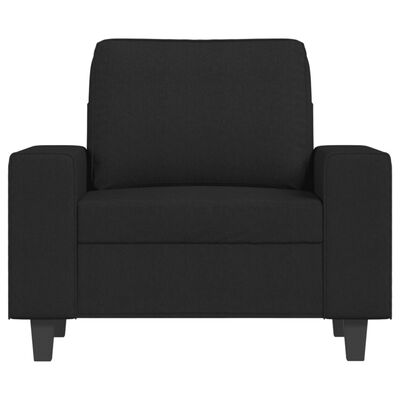 vidaXL Fotelj črn 60 cm blago