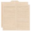 vidaXL Swing Doors Louvred Design 2 para masivni les borovega lesa
