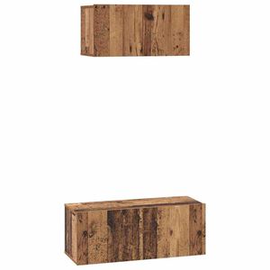 vidaXL Komplet TV omaric 2 pcs Star les Konstruiran les