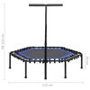 vidaXL Fitnes trampolin z ročajem 122 cm