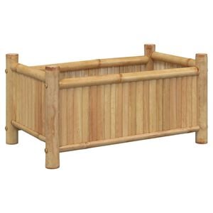 vidaXL Cvetlično korito 50x30x25 cm bambus
