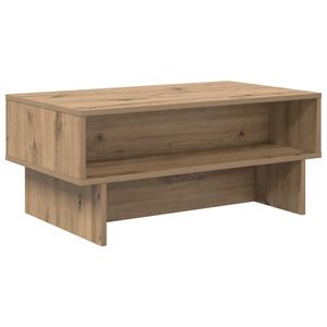 vidaXL Klubska miza Umetni hrast 80 x 46 x 35 cm Konstruiran les