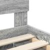 vidaXL Konstrukcija postelje Siva Sonoma 100 x 200 cm Konstruiran les