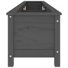 vidaXL Vrtna visoka greda siva 199,5x40x39 cm trdna borovina