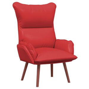 vidaXL fotelj Rdeča 69 x 74 x 93 cm Umetno usnje