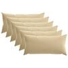 vidaXL Prevleka za blazino 6 pcs HEERLEN Bež 40 x 70 cm Poliester