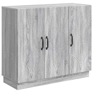 vidaXL Strani &scaron;al Siva Sonoma 89 x 34,5 x 77 cm Inženirski les
