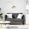 vidaXL Loveseat kavč temno siva 109 cm velur tkanina