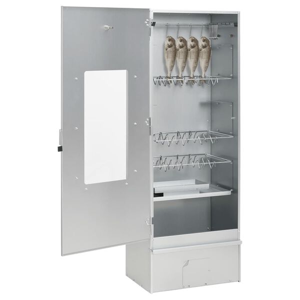 vidaXL Pečica za dimljenje z generatorjem hladnega dima pocink. jeklo