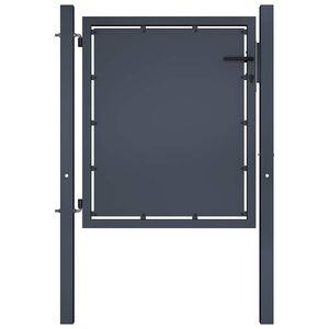 vidaXL Vrtna vrata iz jekla 100x75 cm antracitna