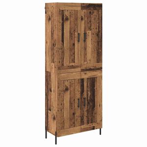 vidaXL Visok predalnik 2 kos Star les 69,5 x 34 x 180 cm