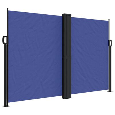vidaXL Zložljiva stranska tenda modra 160x1200 cm