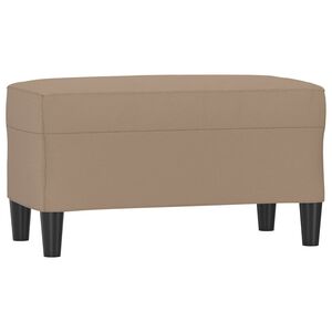 vidaXL Klop kapučino 70x35x41 cm umetno usnje