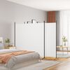vidaXL Paravan 3-delni bel 525x180 cm blago