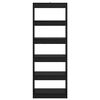 vidaXL Knjigovni omar Črni hrast 60 x 30 x 166 cm Konstruiran les
