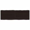 vidaXL Mizna plo&scaron;ča te. rjava 120x40x(2-4)cm obdelana trdna hrastovina