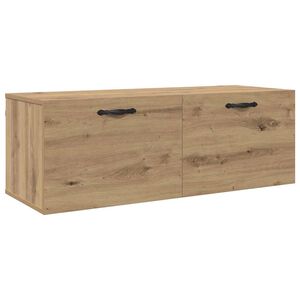 vidaXL Omara za steno 100 x 36,5 x 35 cm Inženirski les Umetni hrast