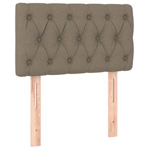 vidaXL Posteljno vzglavje taupe 80x7x78/88 cm blago