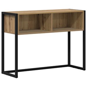 vidaXL Stranska miza Artisan hrast 100 x 36 x 75 cm Inženirski les